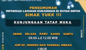 Ramadan, Rutan Depok Tetap Layani Kunjungan Tatap Muka : Catat Waktunya 