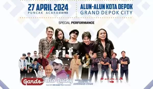 Warga Depok Datang dan Ramaikan! Band Rif Hari Ini Hentak Alun-alun GDC