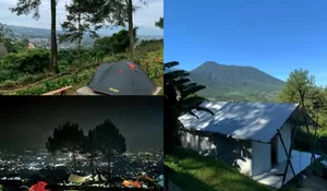 Glamping Murah di Puncak! Sajikan Pemandangan Gunung Pangrango yang Indah dan City Light yang Akan Menerangi Malam Kamu