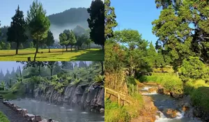 Tempat Wisata Ini Dijamin Unik Abis! View Perbukitan yang Indah dan Bisa Camping Pinggiran Sungai dengan Air Sungai Panas Alami