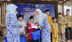 Milad ke 5 Iwapi Ranting Kecamatan Bojongsari Depok Dibalut dengan Santuni 70 Anak Yatim