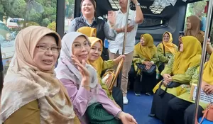 Elly Farida Ikut Jajal Biskita Trans Depok : Ramah Disabilitas dan Lansia 