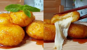 Kaya Gemblong Tapi dari Olahan Kentang, Rasanya Gurih dengan Tambahan Saus Gula Merah yang Manis Membuat Ketagihan, Ayo Cobain!