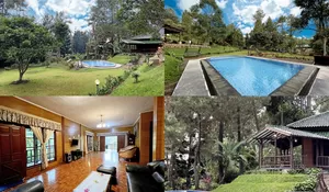 Halaman Villa Puncak Ini Luas dan Asri Banget Membuat Suasananya Semakin Syahdu, Cocok Dijadikan Tempat Staycation!