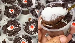 Memiliki Tekstur Lembut dan Nyoklat Banget, Ayo Coba Buat Black Forest Cup Mini Ekonomis yang Cocok untuk Jualan!
