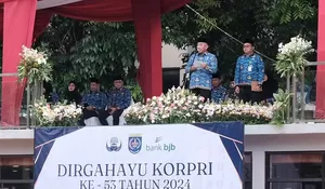 Walikota Depok Sampaikan Amanat Presiden Saat Ulang Tahun Korpri : ASN Sukseskan Program Pemerintah Pusat 
