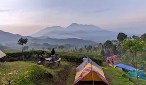 Sambut Awal Tahun dengan Habiskan di Tempat Camping yang Suguhkan Pemandangan Kebun Teh Sesyahdu Ini!