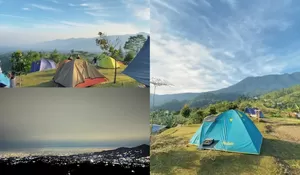 Udara Sejuk Serta Panorama City Light dan Pegunungan yang Terlihat di Tempat Camping Ini Unreal Abis, Bikin Terpesona!