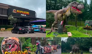 Ada Tempat Wisata Baru Bertema Dinosaurus di Puncak yang Cocok Untuk Destinasi Liburan Tahun Baru Bareng si Kecil!