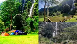 Siapa Sangka? Ada Hidden Gem Tempat Camping Bandung yang Langsung Menghadap Curug Seindah Ini!