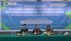 PDAM Tirta Asasta Perluas Jaringan di Kecamatan Bojongsari Kota Depok