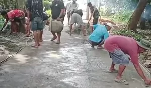 Patut di Contoh! Warga Duren Mekar di Kota Depok Perlebar Jalan Lingkungan Secara Swadaya, Segini Anggarannya