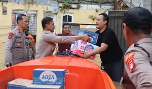 Tinjau Banjir di Sawangan Depok, Kombes Abdul Waras : Kami Siap Memberi Bantuan 