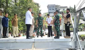 Pembangunan Jembatan Darurat di Cisarua Dikebut, Lokasinya Dekat Tempat Usaha Mantan Bupati Bogor 