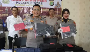 Polsek Cinere Cokok Maling Rumah Kosong yang Rugikan Hingga Puluhan Juta, Beraksi Waktu Malam Takbiran!
