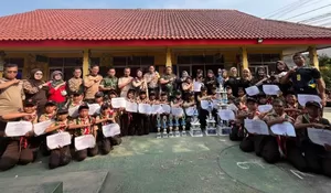 Berprestasi! Pasus Pramuka SDN Rawadenok Kota Depok Borong 28 Piala