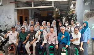 80 Balita Mampang Kota Depok Terima Obat Cacing di RW8 Posyandu Bougenville 