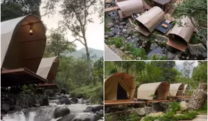 Liburan Semakin Betah dengan Menginap di Glamping Pinggir Sungai yang Suasananya Syahdu Abis Ini!