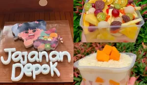 Segarnya Salad Buah dan Asinan Kiamboy Viral di Jajanan Depok, Wajib Banget Cobain!