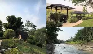 Hidden Gem! Saung Tepian Sungai, Resto Super Sejuk Nuansa Pinggir Sungai yang Belum Banyak Orang Tahu di Bogor