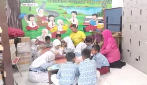 Intip Program SDN Depok 6 Tingkatkan Literasi : Gagas Program Baca Bersama Setiap Pagi