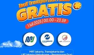 Spesial Hari Bhayangkara ke-79, Nikmati Gratis Naik Transjakarta, MRT, dan LRT Jakarta pada 1 Juli 2025!