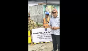 Ada Perbaikan Saluran Air, Jalan Abdul Gani Cilodong Depok Ditutup Sementara, 30 Juli Dibuka Kembali