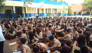  Keceriaan Peserta Didik SMPN 9 Depok di Momen HAN 2025 : Membentuk Karakter, Laksanakan Senam dan Cerita Pagi Ceria