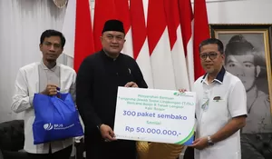 BPJS Ketenagakerjaan Kucur Rp50 Juta untuk Korban Bencana Alam di Bogor, Bupati Rudy Susmanto : Bentuk Semangat Gotong Royong