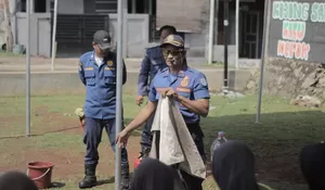 Mengikuti Kegiatan Sosialisasi UPT Damkar Bojongsari Depok : Cerdas Hadapi Bencana dan Kebakaran