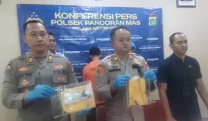 Residivis Curanmor dan Narkoba Dibekuk Polsek Pancoranmas Depok, Polisi Amankan Vespa Matic hingga Sabu Seberat 10 Gram