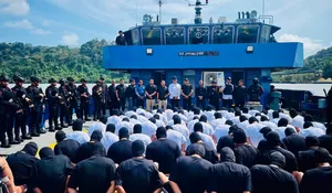 Tegas! 82 Warga Binaan High Risk Diboyong ke Nusakambangan