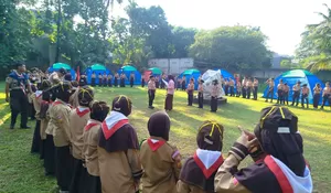 SDN Tanah Baru 1 Bentuk Karakter Tangguh Pramuka Melalui Kegiatan Perkemahan