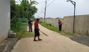 RW1 Kelurahan Duren Seribu Depok Kompak Bebersih Lingkungan, Kerja Bakti dari Pagi Sampai Sore