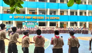 116 Pramuka SMPN 26 Depok Dilantik, Bangkitkan Tunas Muda dengan Jiwa Kesatria