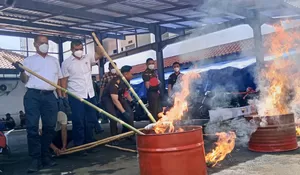Kejari Depok Musnahkan Empat Jenis Narkotika hingga Senjata Tajam, Kasi PB3R Ungkapkan Hal Ini