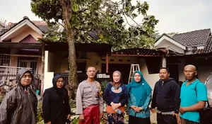 Cuaca Ekstrem Rusak Tiga Bangunan di Kelurahan Bedahan Depok, Lurah dan Jajaran Gerak Cepat Tinjau Lokasi