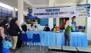 Pasar Murah Kelurahan Pasir Putih Depok Ludes Diburu Warga, Cuma Bayar Rp59 Ribu Dapat Sembako Isi Lengkap 