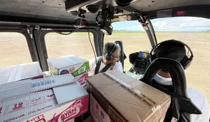 Sebanyak 4,1 Ton Bantuan Udara Telah Dikirim ke Tiga Kabupaten Terdampak Banjir dan Longsor di Sumatera Barat