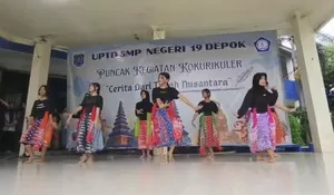 SMPN 19 Depok Perkuat Karakter Siswa Lewat Puncak Kokurikuler