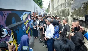 Dinding 130 Meter di Kota Bogor Dihiasi Mural Tema Pahlawan dalam 'Dedie Rachim Mural Competition'