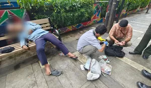 Heboh! Pria Ditemukan Meninggal Posisi Duduk di Pedestrian Jalan Juanda Bogor