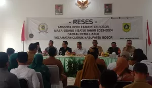 Kades Palasari Sampaikan Aspirasi Warga pada Reses anggota DPRD di Kecamatan Cijeruk