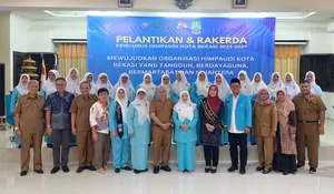 Hadiri Pelantikan Pengurus Himpaudi, Bunda PAUD Kota Bekasi Yolla Kusuma : Turut Ciptakan Generasi Emas