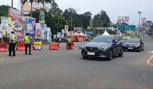 21.751 Kendaraan Melintas di Jalur Puncak, Polisi Terapkan Oneway Arah Jakarta