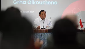 Di Depan PGI, Prabowo Subianto Ceritakan Kisah Lahir dari Keluarga Majemuk : Kita Hidup Rukun, Tak Ada Masalah