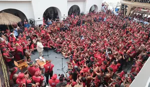 Kemeriahan Warga Pontianak Sambut Capres Prabowo Subianto, Dari Hujan Hingga Cerah Lagi