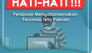 Akun Medsos Kena Hack, Perumda Tirta Pakuan Kota Bogor Minta Warga Hati-Hati