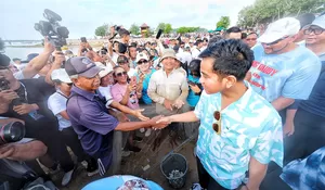 Ke Bali, Gibran dan Selvie Ananda Ikuti Wellness Tourism di Pantai Mertasari Sanur