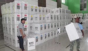 Siap Didistribusikan ke TPS, Surat Suara Pemilu 2024 Tiba di Kecamatan Rumpin Bogor